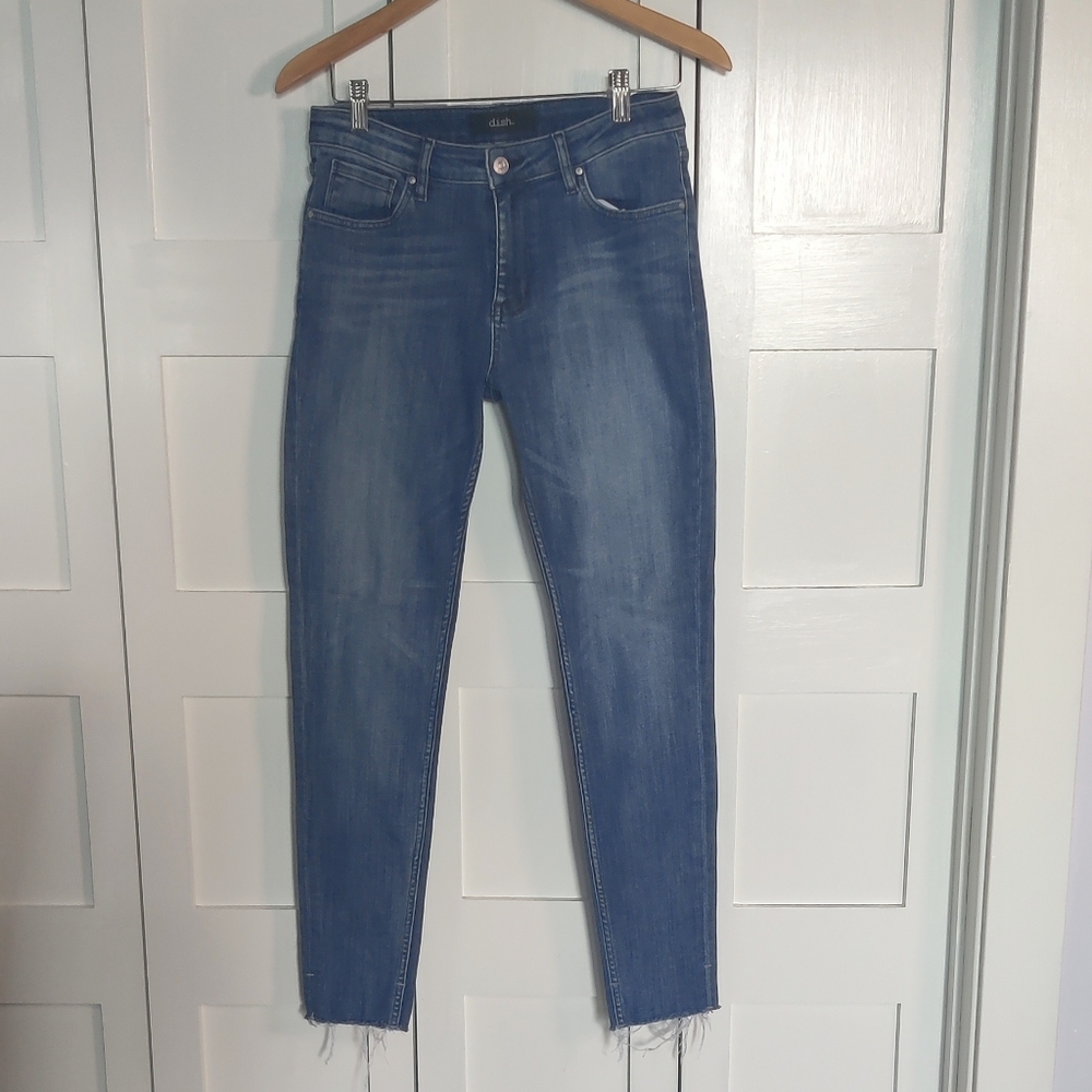 Dish Skinny Raw Hem Jeans